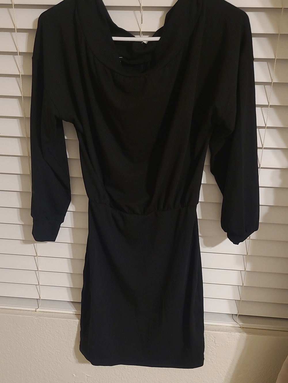 Kara and Kate Black Long-Sleeve Sheath Dress NWT